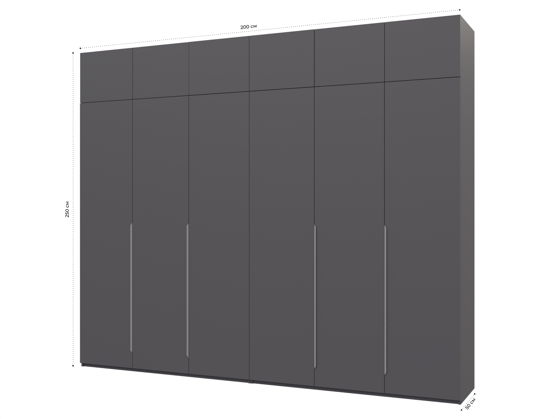 Распашной шкаф Пакс Альхейм 26 grey (silver) ИКЕА (IKEA) изображение товара