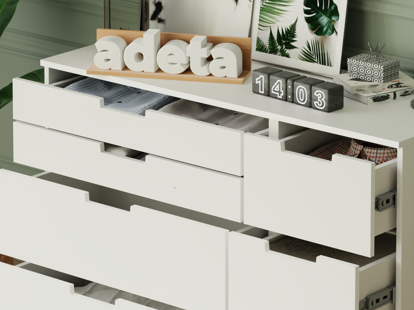 Комод Нордли 33 white ИКЕА (IKEA) изображение товара