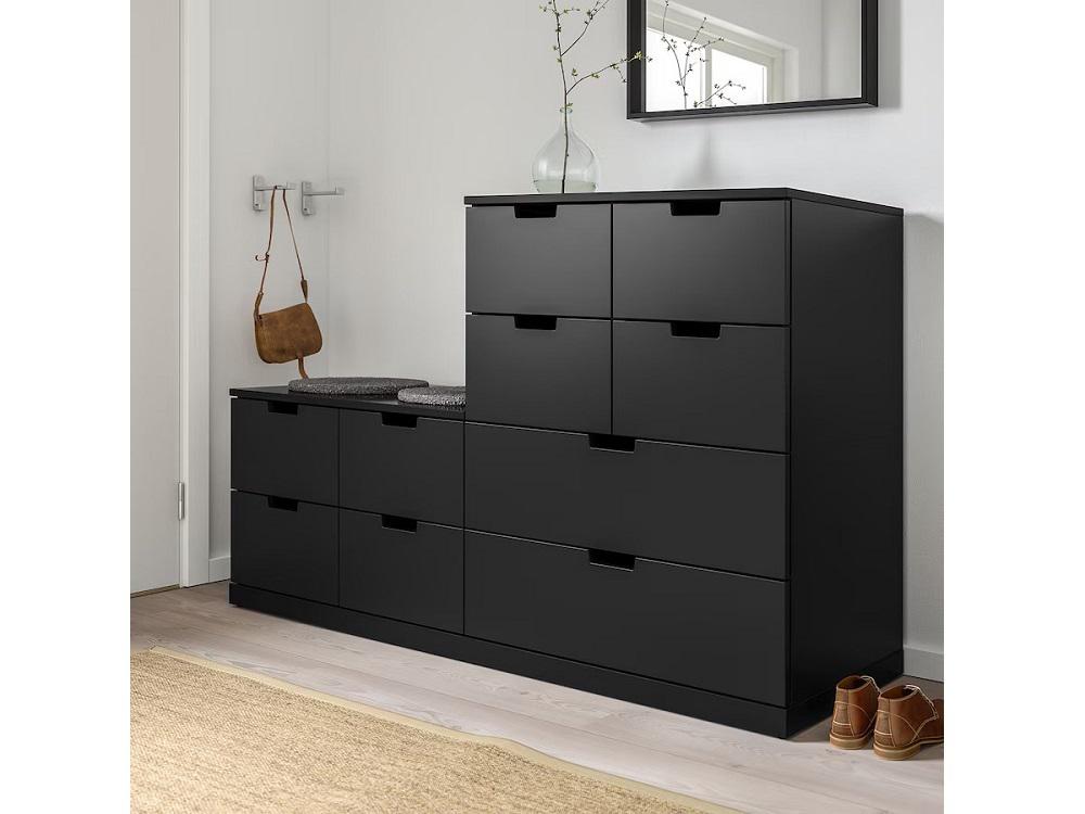 Комод Нордли 37 black ИКЕА (IKEA) изображение товара