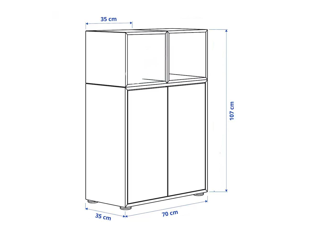 Стеллаж Экет 120 white ИКЕА (IKEA) изображение товара