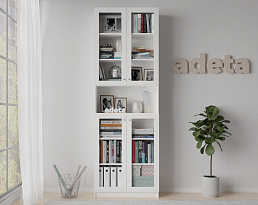 Изображение товара Книжный шкаф Билли 386 white ИКЕА (IKEA) на сайте adeta.ru